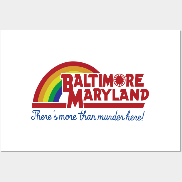 Baltimore Maryland - Reading rainbow Wall Art by TreemanMorse